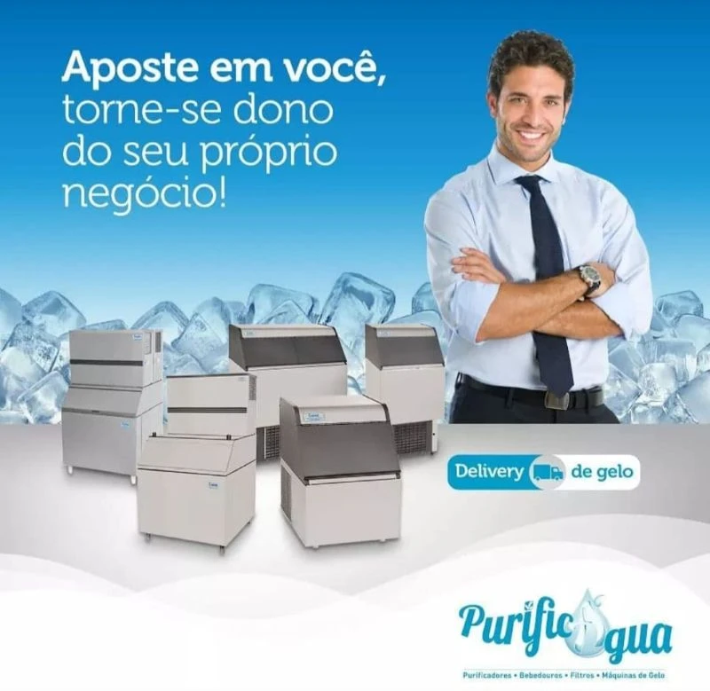 Máquina de gelo industrial em Porto Alegre
